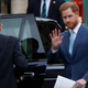 Britain’s Prince Harry, Duke of Sussex leaves after attending the annual Commonwealth Service at Westminster Abbey in London on March 09, 2020.
